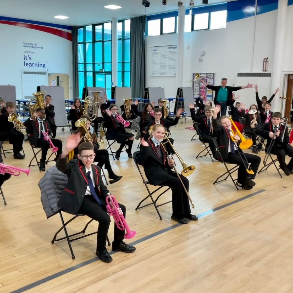 Severn Vale School - Year 7 enjoy a day with Brass Band England